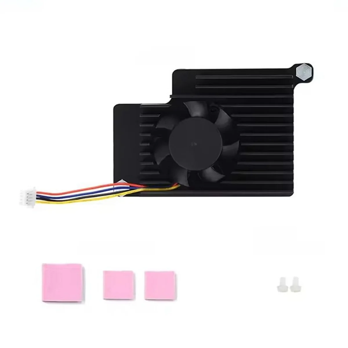 

UNCL для Raspberry Pi 5, вентилятор с радиатором, активное охлаждение с термопаткой для Raspberry Pi 5, аксессуары