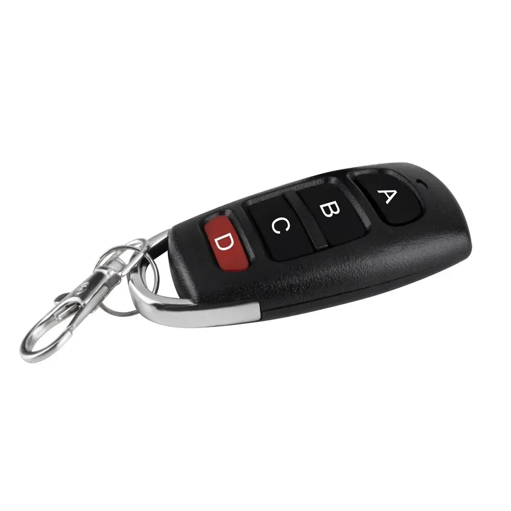 Mini Black 433MHz Wireless Remote Control Electric Garage Roll-up Door Security Alarm Controller Key ABCD 4 Buttons image 5