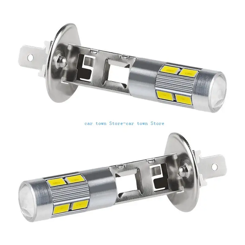 

Rxje 2pcs High Power Lamps H1 10SMD 5630 T10 BA9S BAX9S Светодиодные лампы для автомобильных противотуманных огней дневное