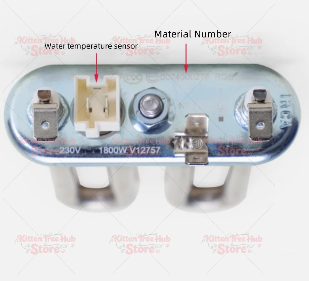 drum washing machine 1800W electric tube heating ribbon temperature sensor