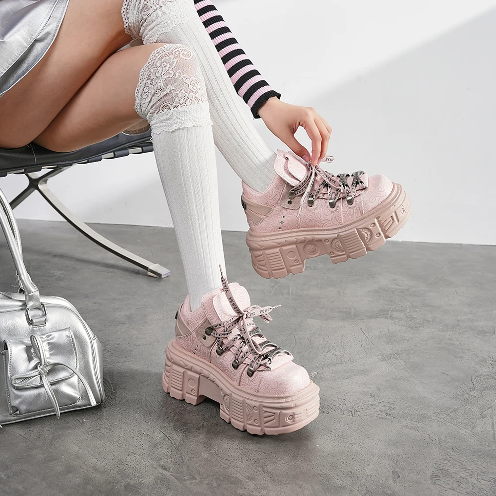 New Gothic Punk Platform Ankle - Women Shoes Size Chart review and price