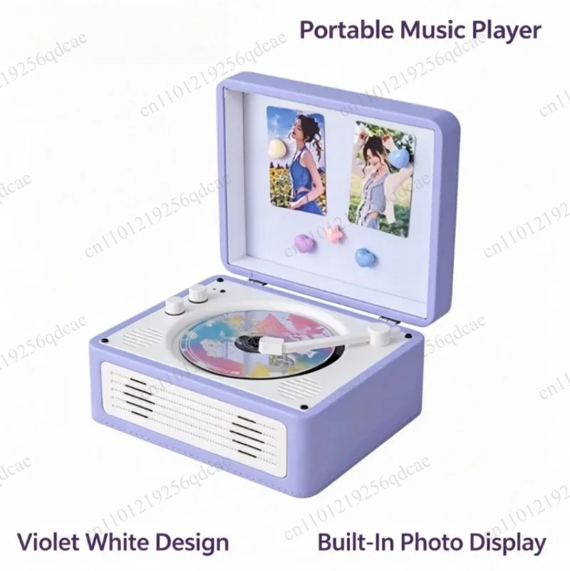 New Retro Cd Player Music Album Bluetooth Stereo All-in-one Player Record Player Cd Playe CD1900a Vintage Home Desktop Desktop