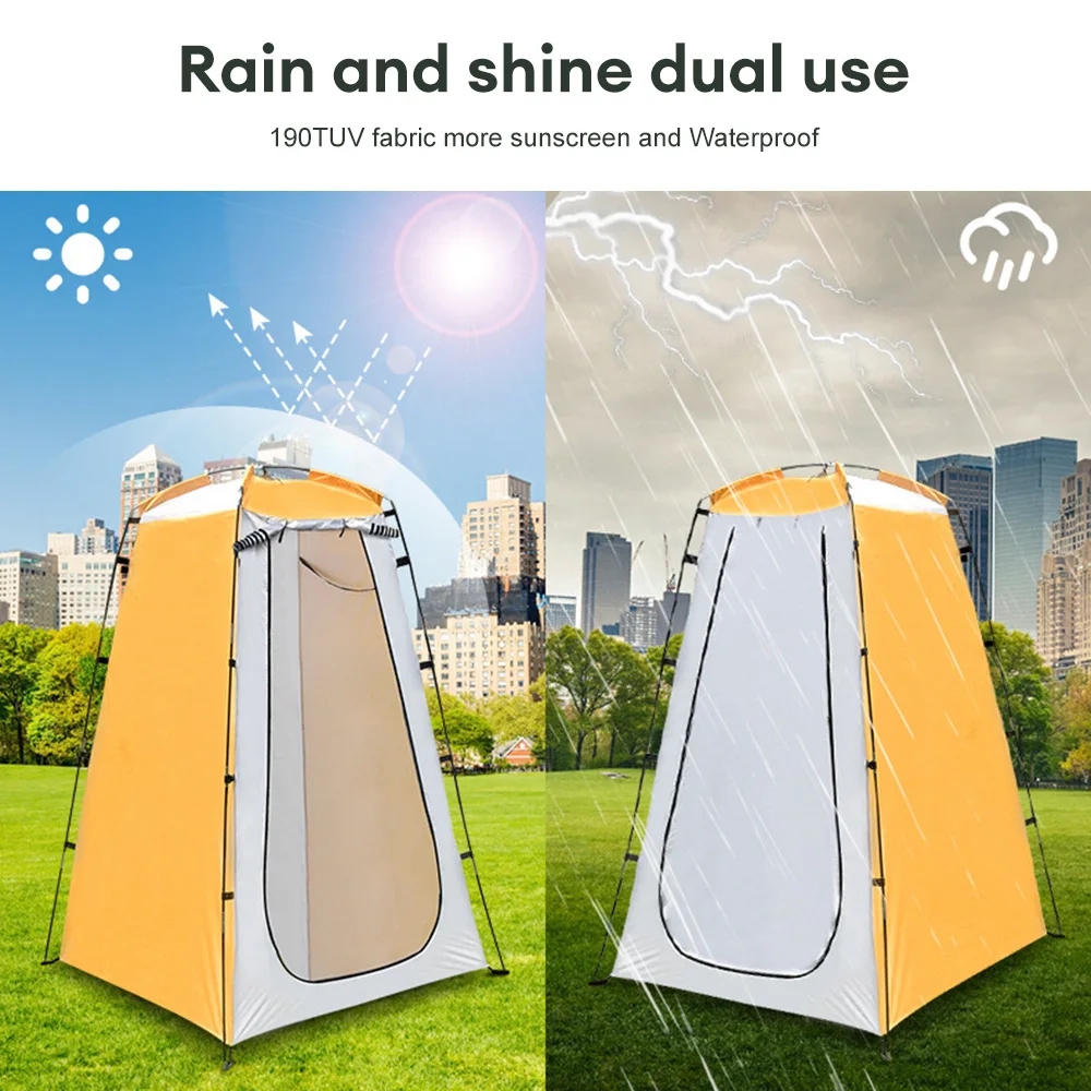 Imagem -03 - Portable Privacy Shower Tent Exterior Impermeável Vestial Abrigo para Camping Caminhadas Folding Beach Toilet Banheiro