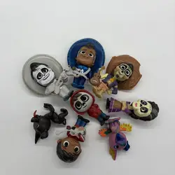 8pcs/set Movie Pixars COCO Cute Character Figure Model Toys