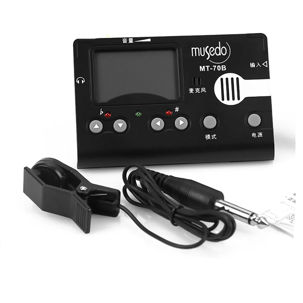 3 in 1 MT-70B Tuner Generator Digital Metronome Tone Guzheng Chromatic Guitar Violin Instrument Electronic Ukulele Bass