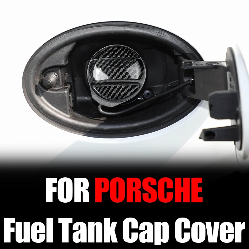 

Наклейка из настоящего твердого углеродного волокна для Porsche Cayenne Macan Panamera Cayman 911 918 996 991 крышка крышки топливного бака аксессуары