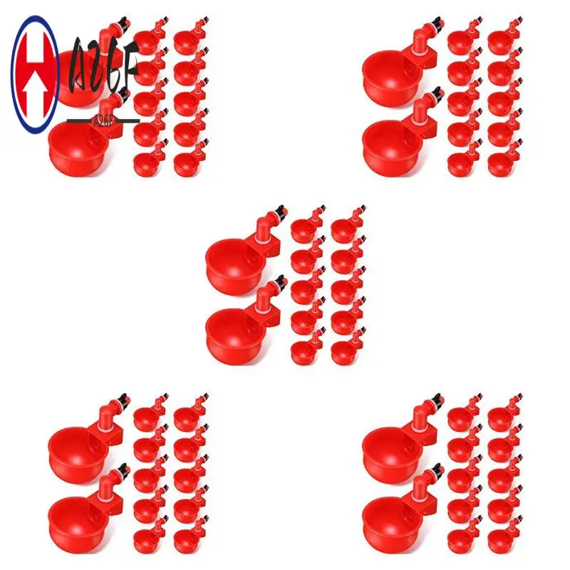 

Автоматическая поилка для кур A26F-60PCS, чашка для поения с резьбой, поилка-кормушка для птицы