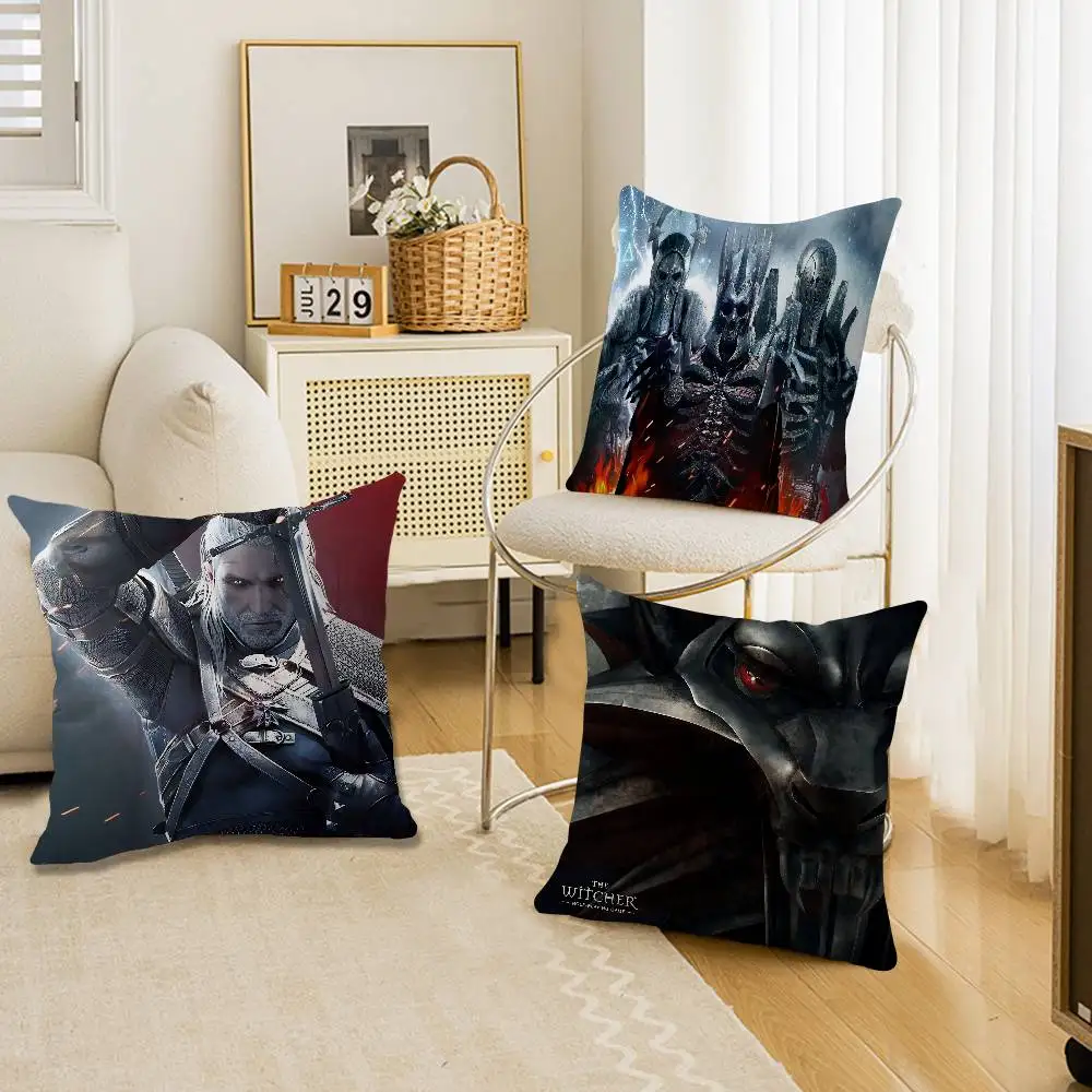 Hot T-The W-Witcher Game Personalized Pillow Cover Kids Bedroom Wild Party Decor Pillowcase kid Birthday shower Gift