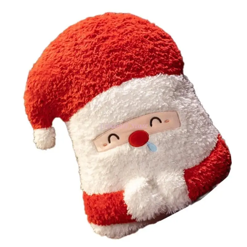 Y1UB-almohada peluche navideña, muñeco peluche decorativo, suministro decoración del hogar para Festival