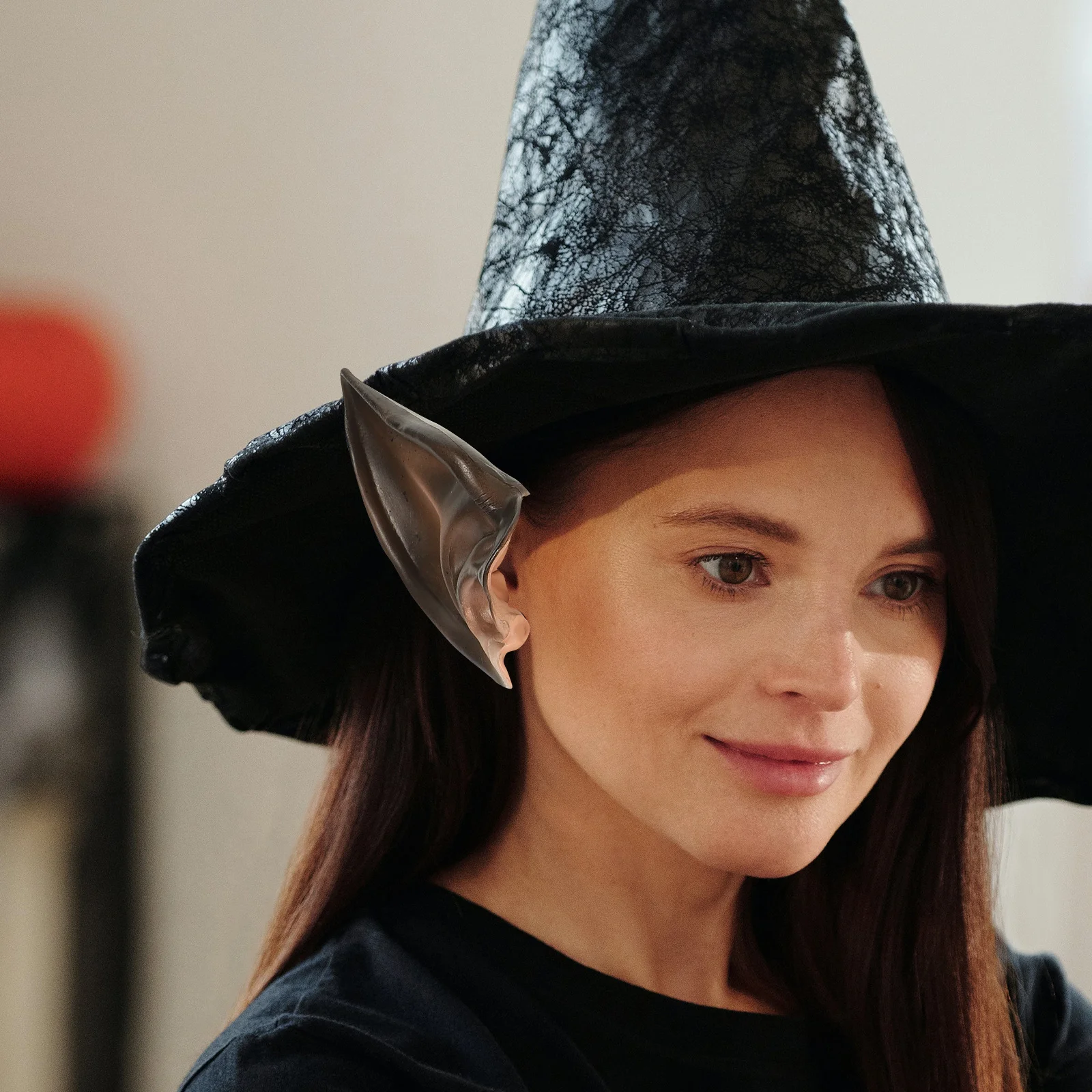 1 زوج مادة مريحة تأثيري آذان هالوين زي الاكسسوارات الجنية الدعامة آذان الجنية الأذن الدعائم الأذن التبعي