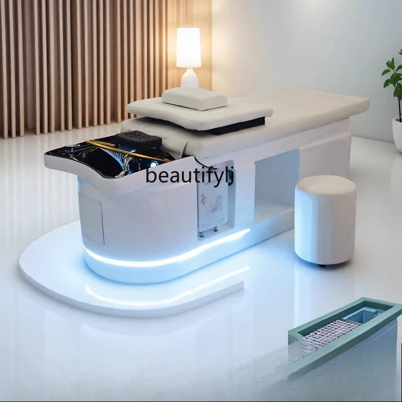 

ss D Barber shop special beauty salon boning massage head treatment water circulation fumigation beauty massage integrated bed