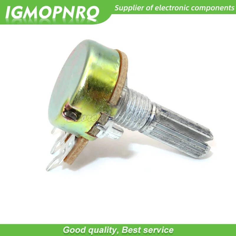 5pcs WH148 3PIN 20mm Potentiometer B1K-B1M ohm B1K B2K B5K B10K B20K B50K B100K B500K B1M 1K 2K 5K 10K 50K 100K 500K 1M with nut