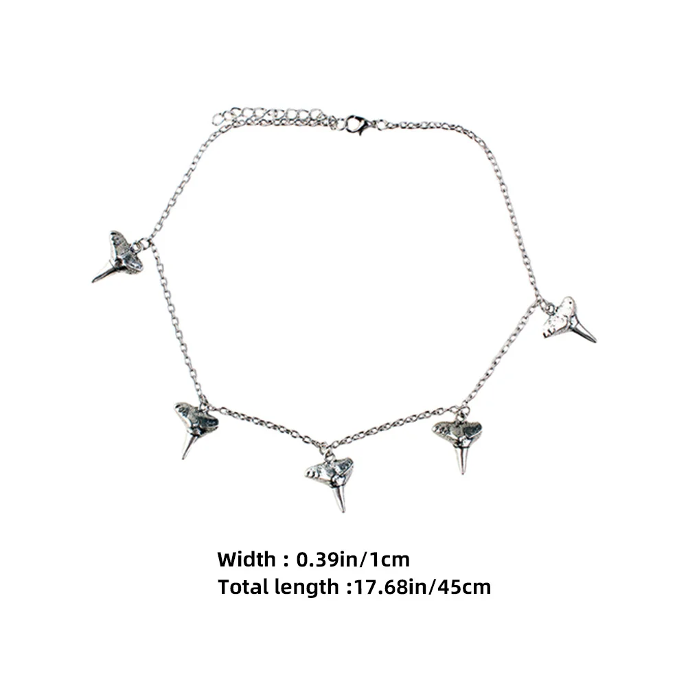 2 قطعة قلادة شكل الهيب هوب نمط سبيكة قلادة دائم كول الرجال النساء المجوهرات الشرير العصرية المختنق الإكسسوار