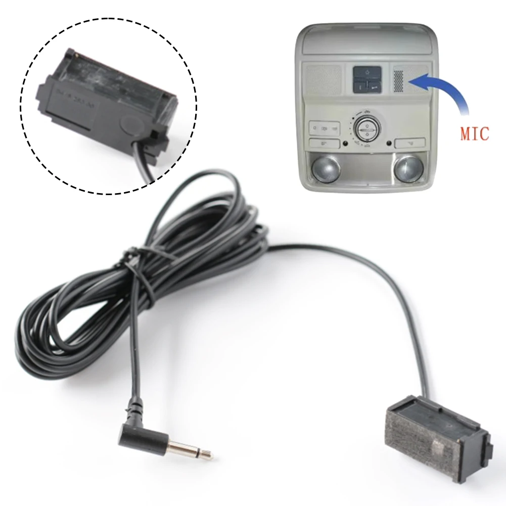 

3.5mm Car Mic Car Audio Microphone Car Interior Car Audio Setup Wear-resistant Light Weight Practical And Reliable