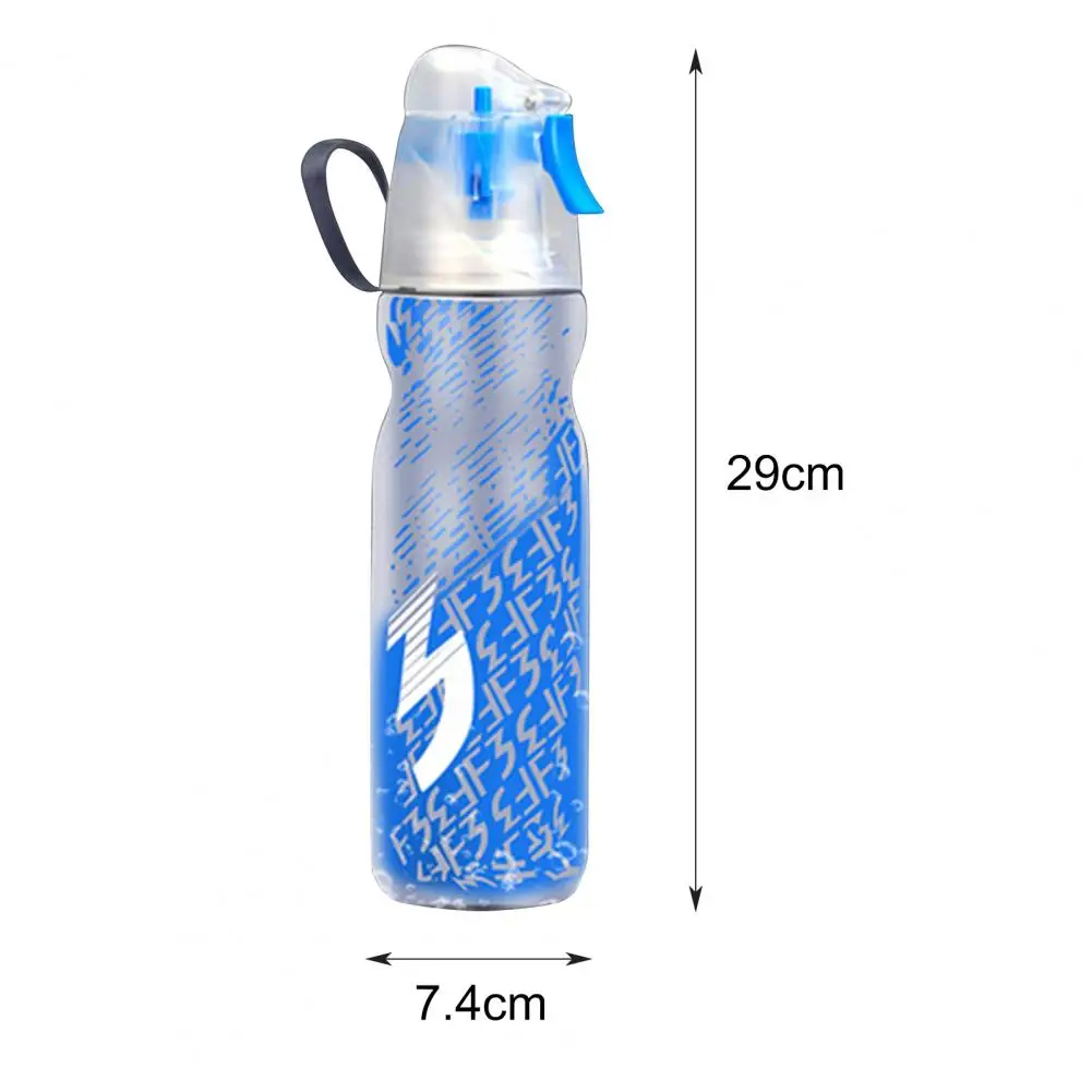 Botella de agua para bicicleta de 590ml, botella de agua pulverizada a prueba de fugas, doble cubierta, LDPE, nebulización, taza deportiva para la salud, accesorios para bicicleta