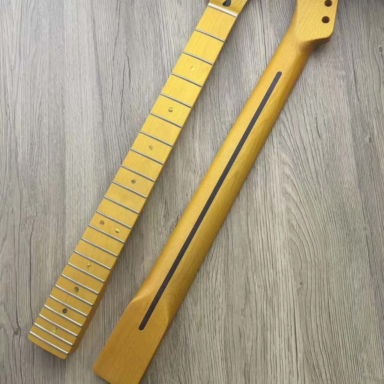 Гитарный гриф в стиле TL, 22 лада, светло-желтая атласная отделка, запасная часть радиуса 9,5 дюйма для гитаристов