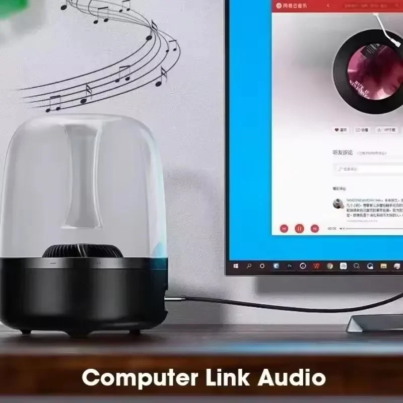 3.5 مللي متر جاك كابل الصوت 90 درجة الكوع ذكر إلى مستقيم ذكر Aux HiFi كابل لسامسونج S20 سيارة سماعة MP3/4 Aux سلك الحبل