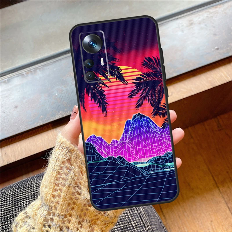 Synthwave Retro 80s Neon For Xiaomi 13 Ultra 11T 12T Pro 12 Lite Case For POCO M4 X3 X5 Pro F3 F4 X4 GT M5 C40 F5