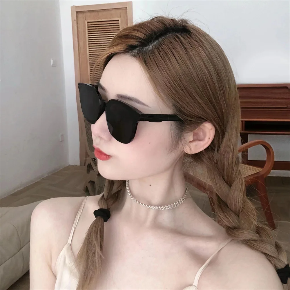 Retro Oval Frame Sunglasses Blue Light Blocking Glasses Women Men Fashion Outdoor Sun Glasses UV400 Shades Protection Eyeglasses