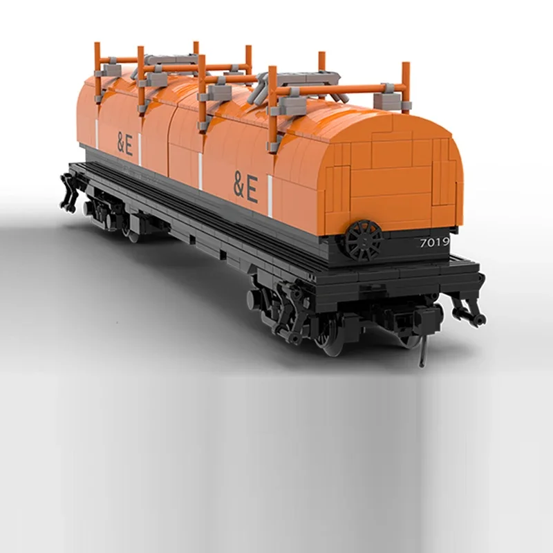 City Car Model MOC Building Bricks Railway Reel Lifting Conveyor Modular Technology Gifts Holiday Assemble Toys Suit
