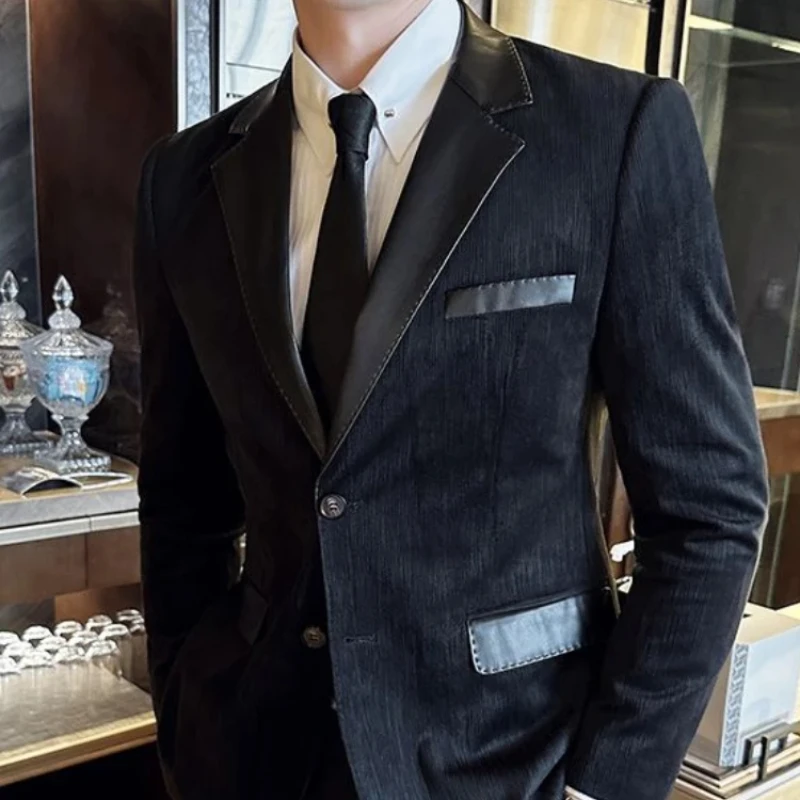Male Coats Casual Solid Color Men\'s Jackets High Quality Luxury Designer Deals Y2k Korean Reviews Many Vintage Joker Cheap Sale