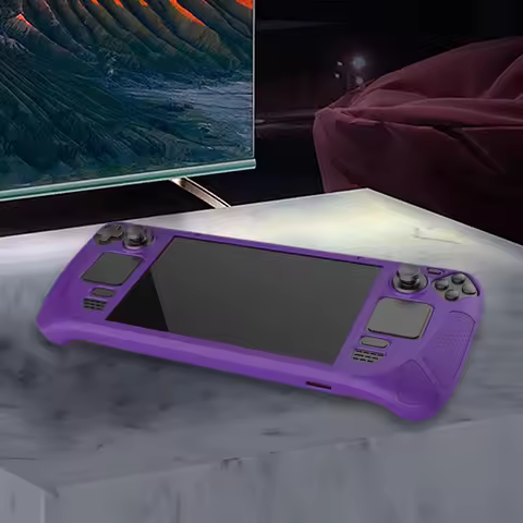Silicone Console Protector Anti Slip Soft Shell Protective Case Cover with Bracket Replacement Accessories for Steam Deck
