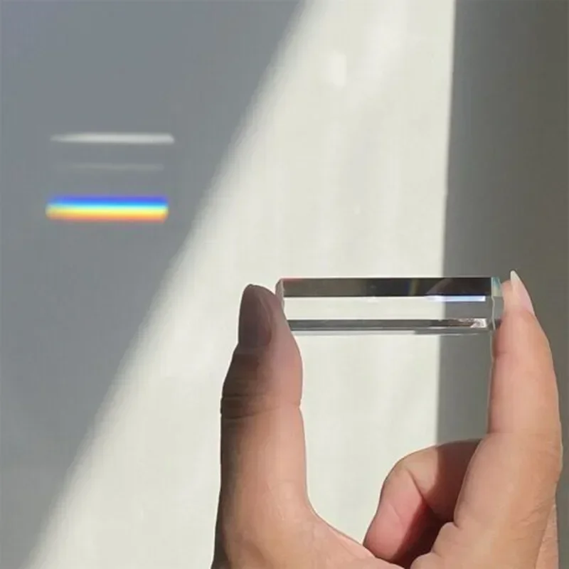 

16.4x60mm Optical Hexagonal Prism for Photography Seven-color Reflects Sunlight Light Guide Prism Physical Science Experiment