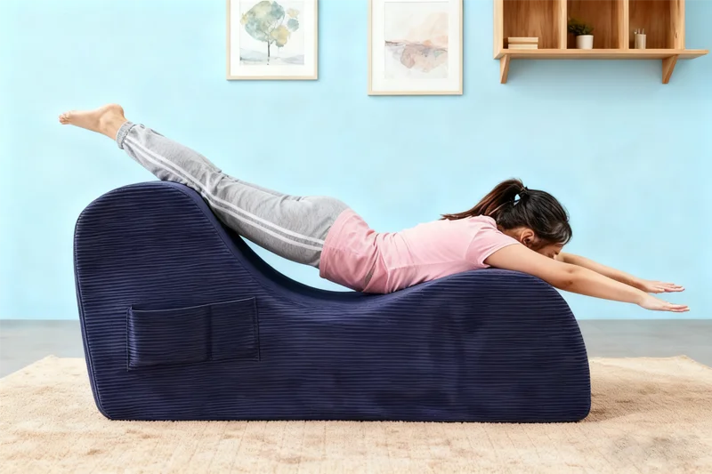 Custom Chaise Lounge for Yoga Exercise Ergonomic Relaxing S Shape Sofa Chairs Vacuum Package Bedroom Living Room Use