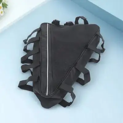 

Bike Triangle Bag Spacious Weather Resistant Frame Mount Pouch for Batteries Phones Cycling Accessories Electric Bike Frame Bag