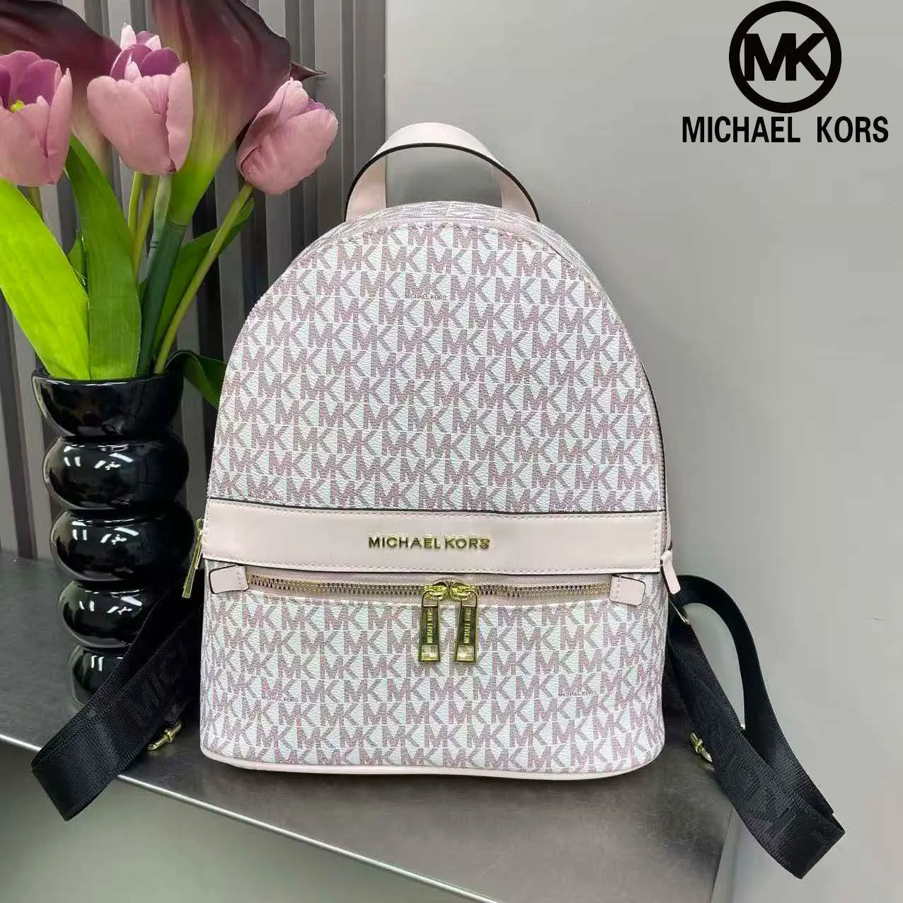 MK/Michael Kors 2026 all-new lightweight luxury backpack, exclusive design, multifunctional, large capacity, perfect for all occ