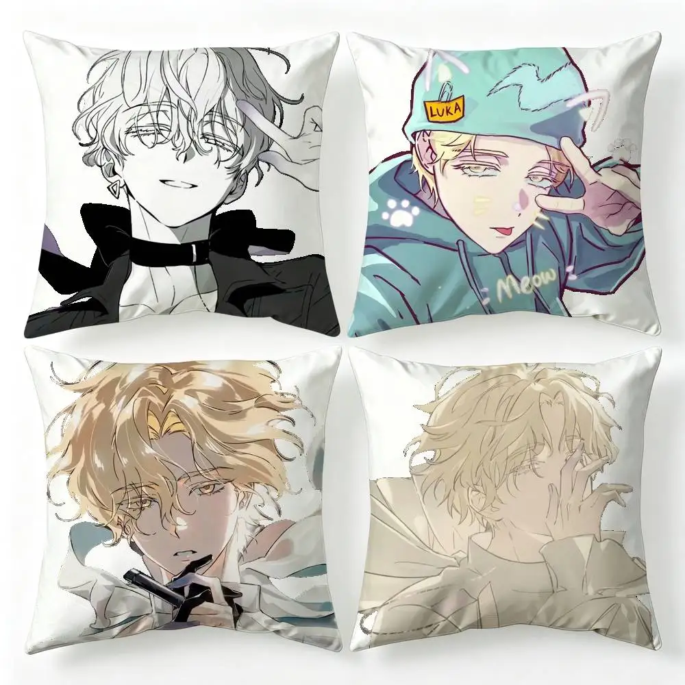 A-Alien S-Stage L-Luka Pillow Case Living Room Sofa Cushion Cover Suitable For Home Bedroom Room Decoration