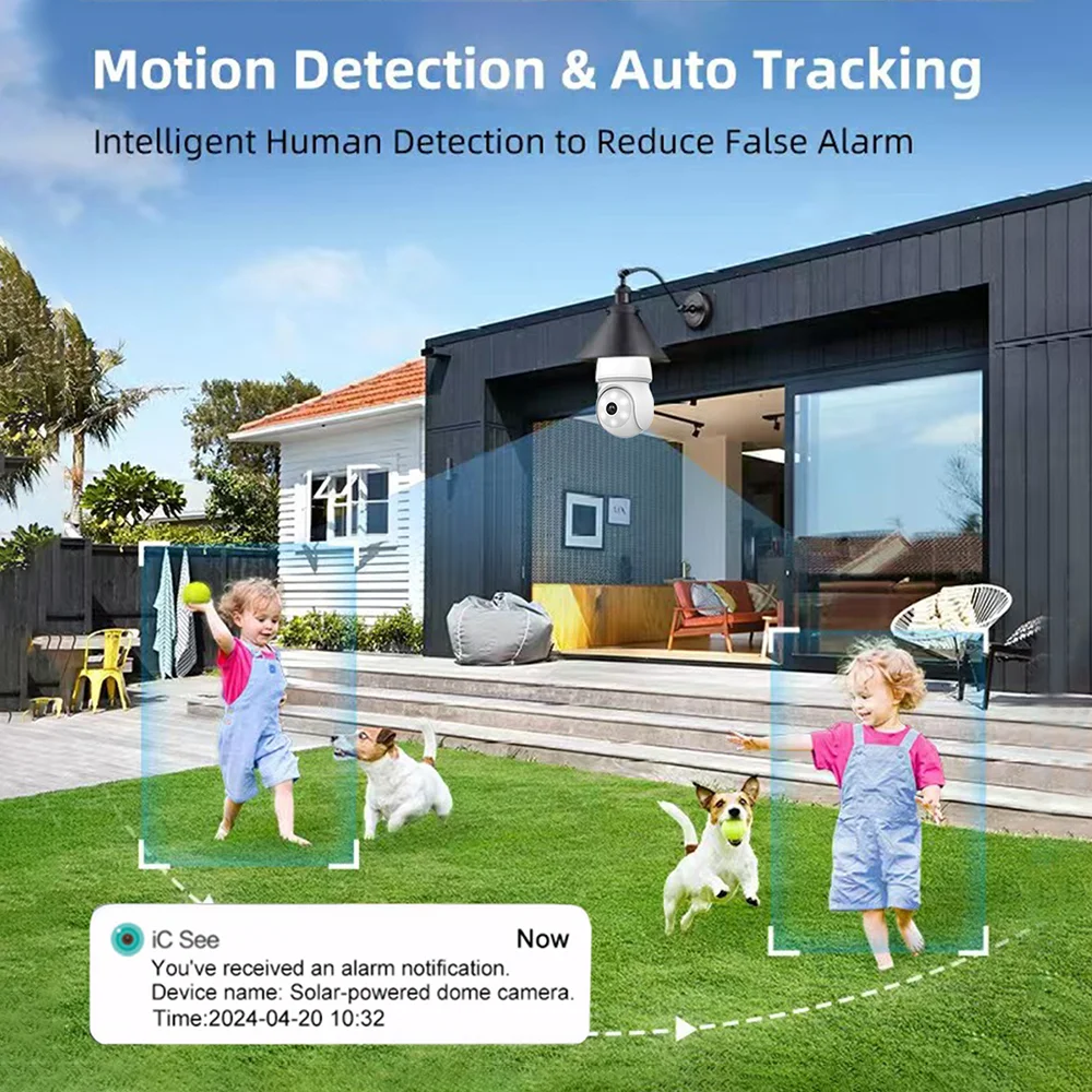 2MP E27 لمبة واي فاي كاميرا شبكة مراقبة الأمن حماية AI كشف الحركة البشرية كامل اللون للرؤية الليلية كاميرا مراقبة فيديو منزلية #3