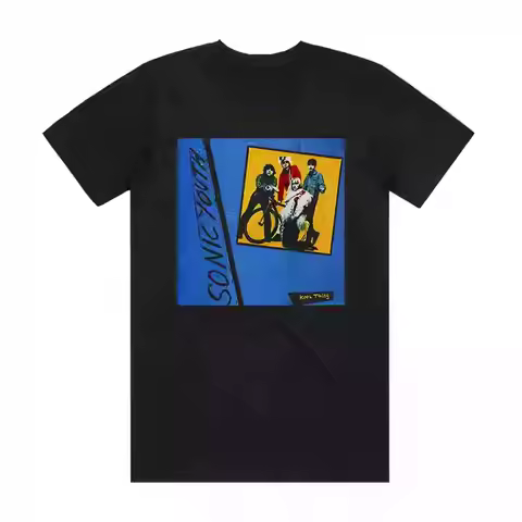 2025 New Sonic Youth Rock Art Men and Women Retro American Short Sleeve T-shirt
