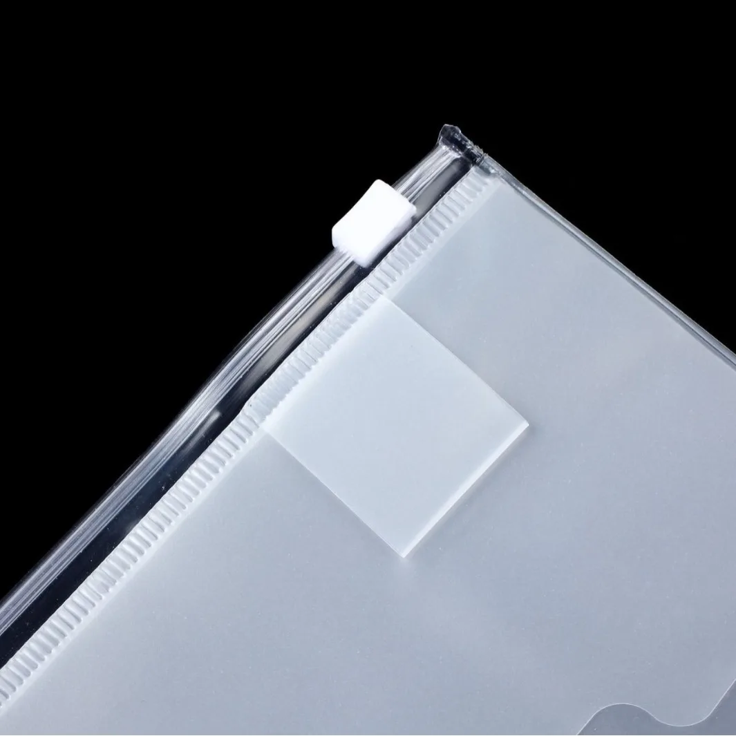 Diario per notebook da viaggio standard in PVC Borsa per pagina interna con cerniera in PVC Borsa per ricevute per biglietti da visita