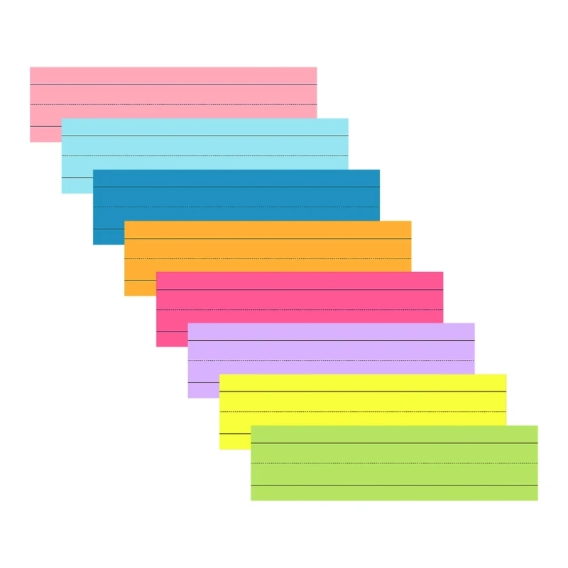 280 Sheets Sentence Strips Sticky Notes for Spelling Self-ashesive Writing Pad Dropship