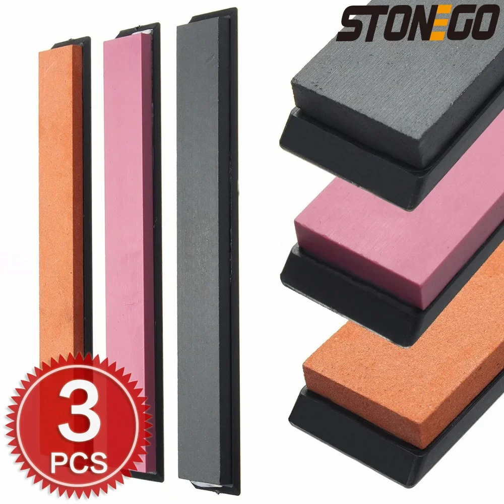 

STONEGO 1PC/3PCS 5000/3000/1000 Fine Grit Sharpening Water Stone Natural Stone Whetstone 150 x 20 x 5mm Sharpener Tool