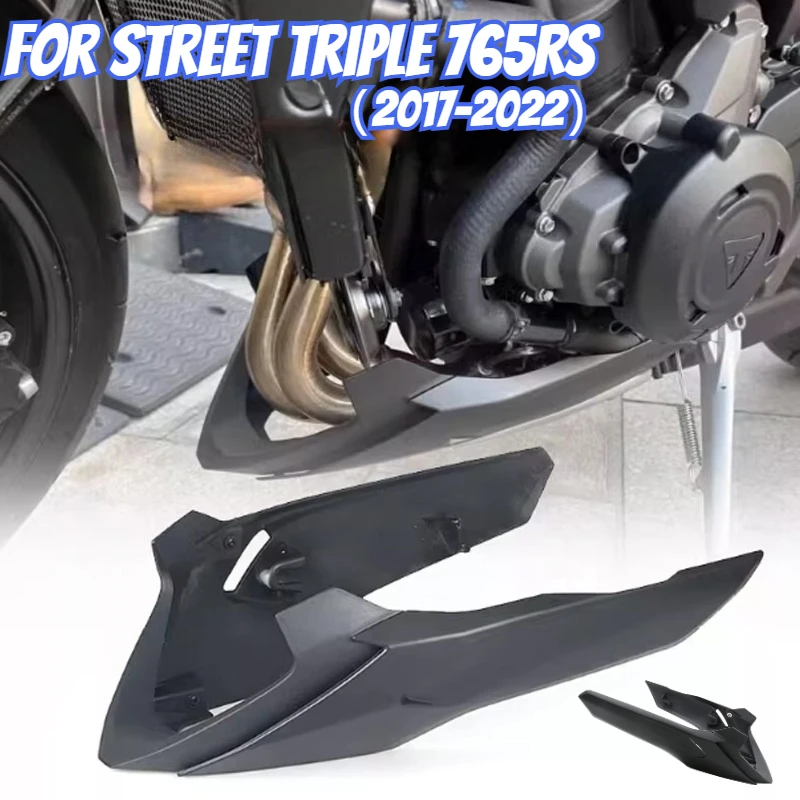 

Для Street Triple 765 RS 765RS 2017-2022 2021, мотоциклетный поддон, нижнее шасси двигателя, обтекатель, защитная пластина, крышка спойлера