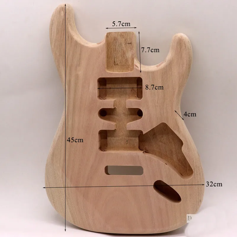 Electric guitar body DIY guitar body professional ST one piece peach blossom core guitar barrel accessories