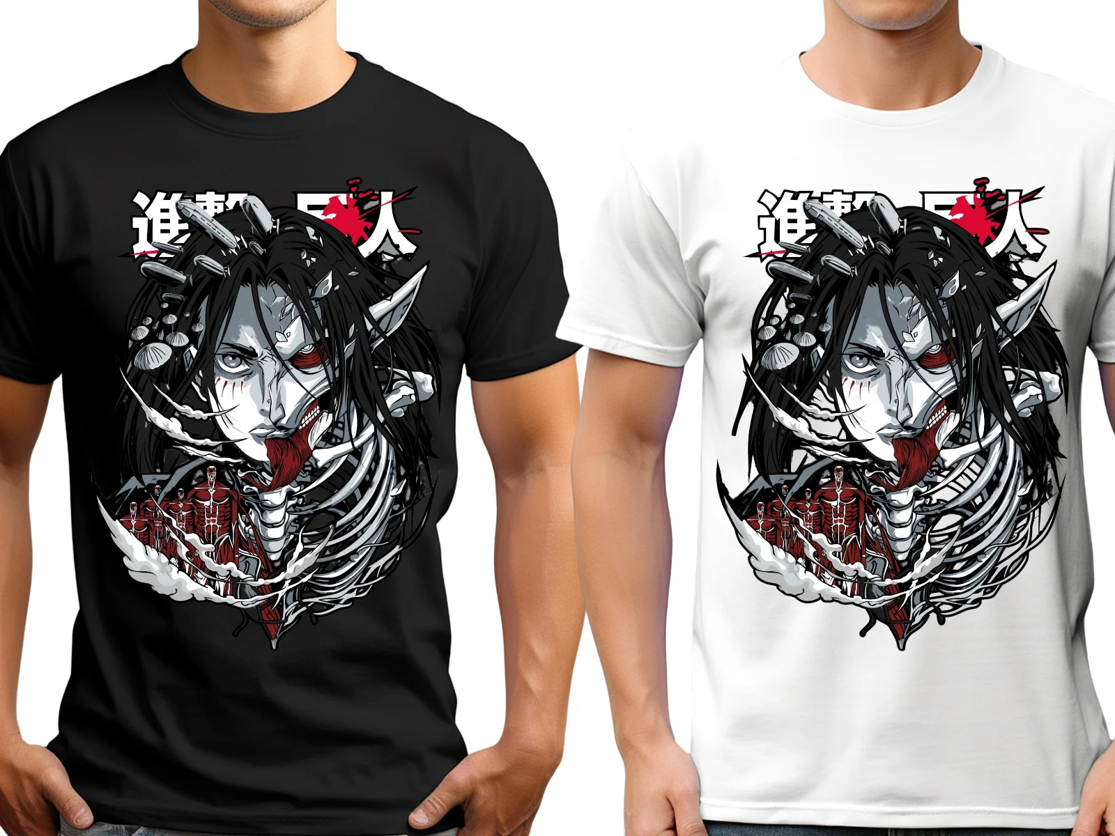 Attack On Titan T Shirt AOT Gift Survey Corp Mens Anime Manga Eren Yeager