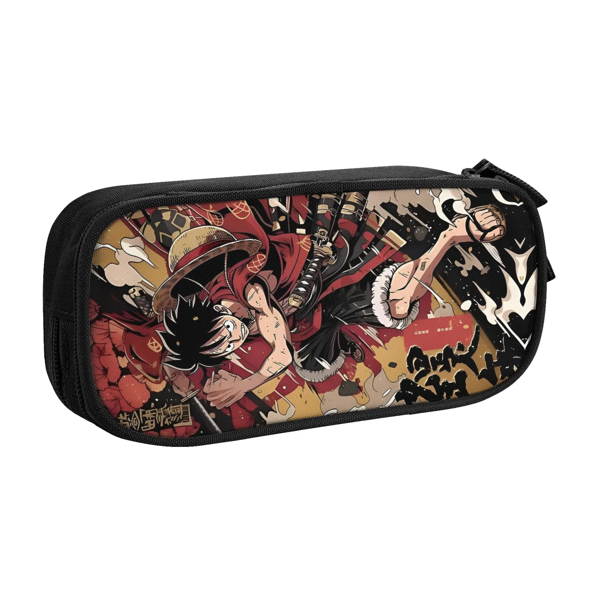 

Custom One P-Pieces Luffys Pencil Case for Girls Boys Big Capacity Cartoon Comic Pen Box Bag School Accessories