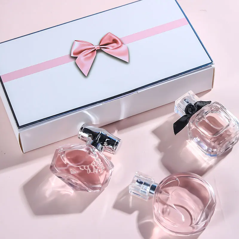 Caja De regalo De Eau De Parfum De 90ML (30ml x 3 uds.), Spray femenino, aroma ligero fresco, notas Chypre afrutadas florales, juego De Perfume De larga duración para mujer