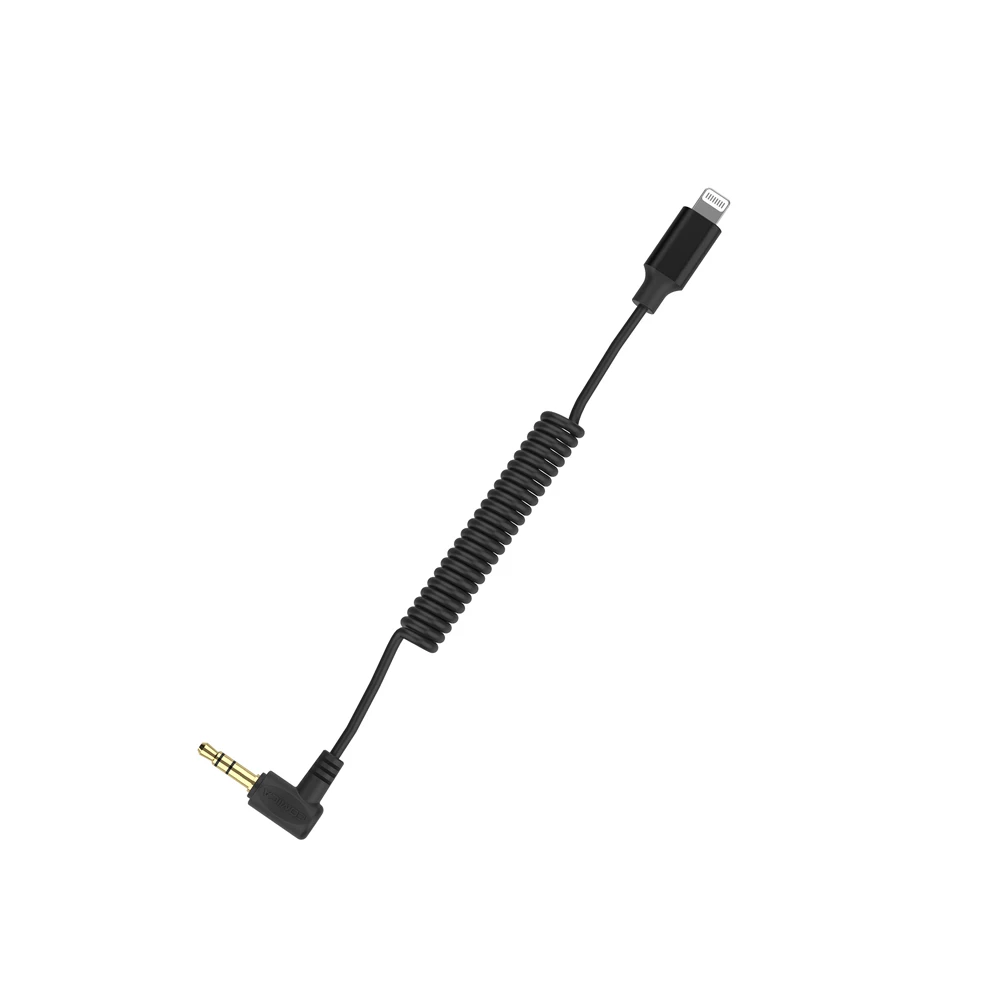 Comica CVM-D-MI 3.5mm TRS To Lightning Audio Output Cable For Android Smartphone Wireless Microphone