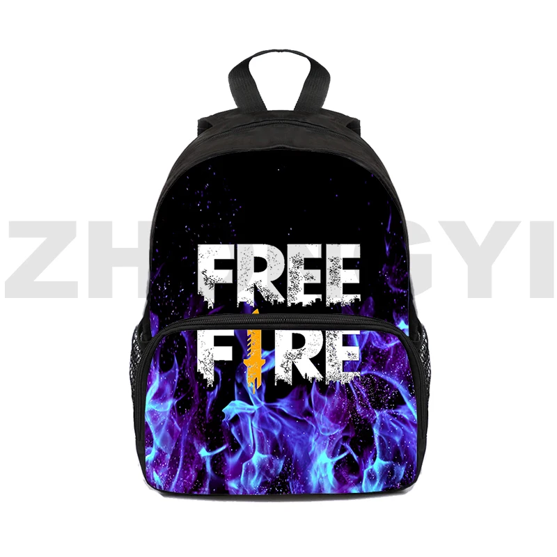 Free Fire Garena Schoolbag para Meninas Adolescentes, Sacos de Viagem, Laptop Bookbag, 3D Print, Hot Mochila para Mulheres, 16"