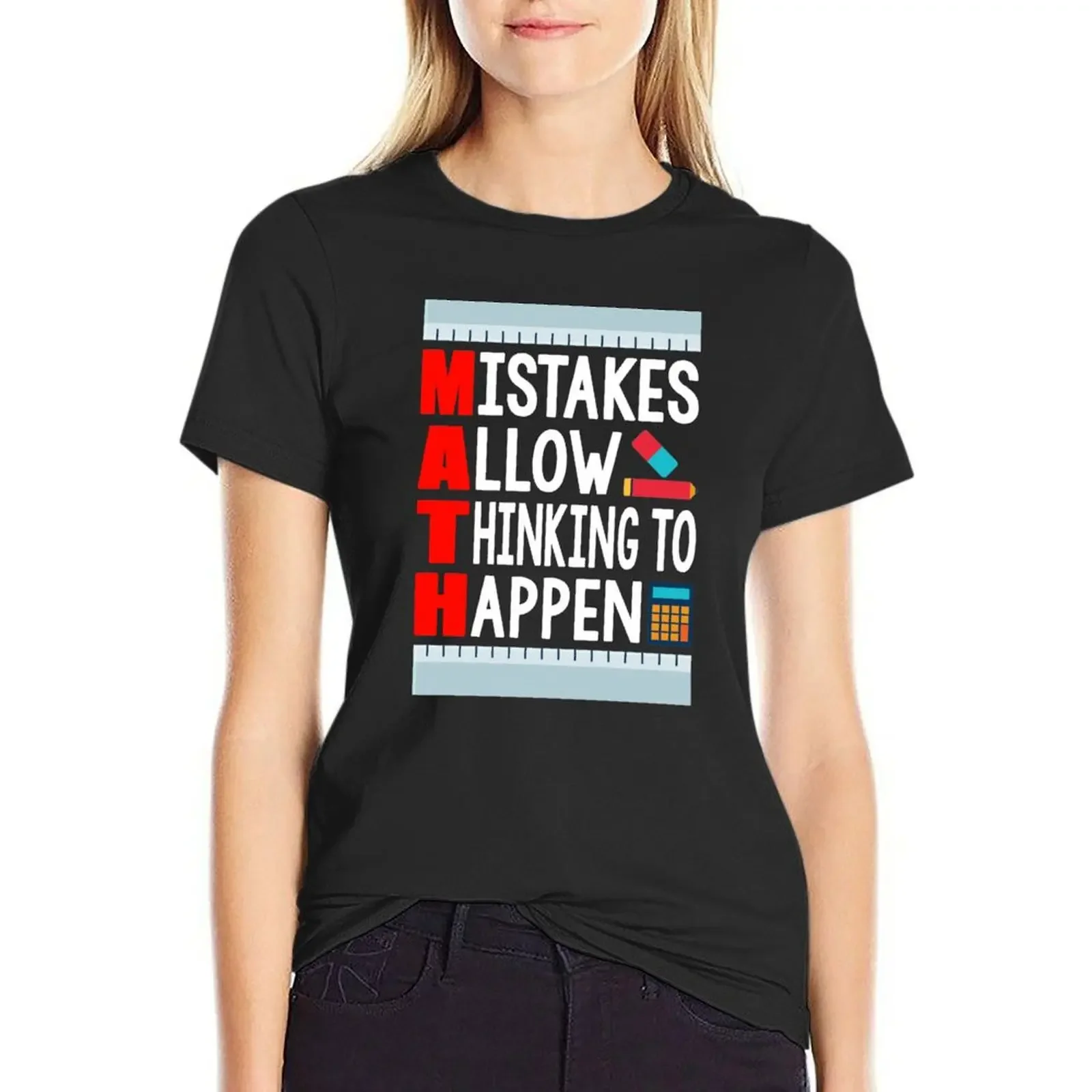 

Funny I'm A Math Teacher Shirt Appreciation Gift Math Lover T-shirt female plus size tops western t shirts for Women