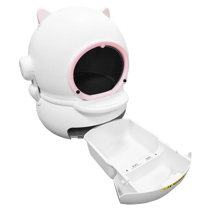 Automatic Smart Self Cleaning Cat . Box Self-cleaning Semi-Enclosed Cat Toilet Robot . Box Self Cleaning