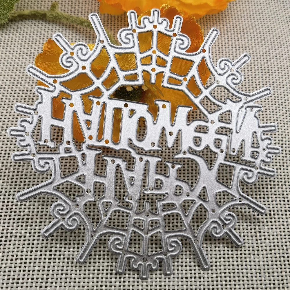 Happy Halloween Metal Cutting Dies Stencils For DIY Scrapbooking Decorative Embossing Handcraft Die Cutting Template