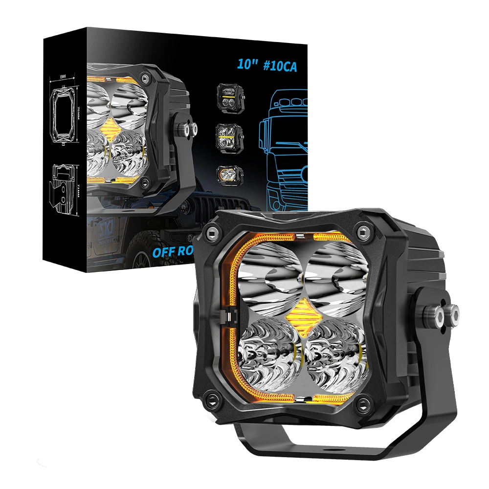 

LED Sport Work Lamps 5'' Automobile for Lada Offroad 4X4 vehicle Auxiliary Lights led Wire Set jeep Combo Driving Headlamp