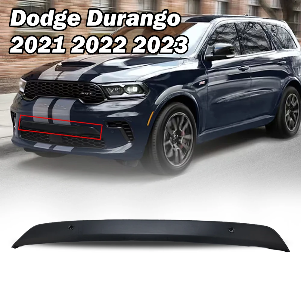 

Front Upper Bumper Cover Molding for Dodge Durango 2021 2022 2023 ABS Replacement 68510368AA Matte Black Decorative Strip Trim