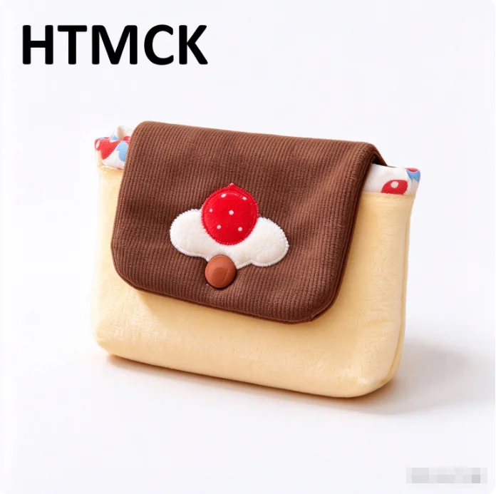 Cute Retro Small Camera Pouch, Soft Mini Bag Compatible with CCD Cameras and Compact Cameras, Lightweight Coin Purse Card Holder