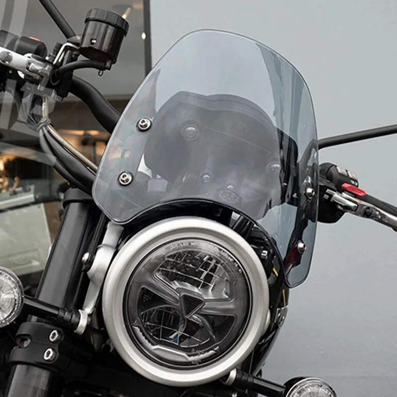 For Bonneville Scrambler 1200 XC XE BE 1200XC 1200XE 1200BE 2019-2023 Motorcycle Windshield Windscreen Wind Deflector Cover